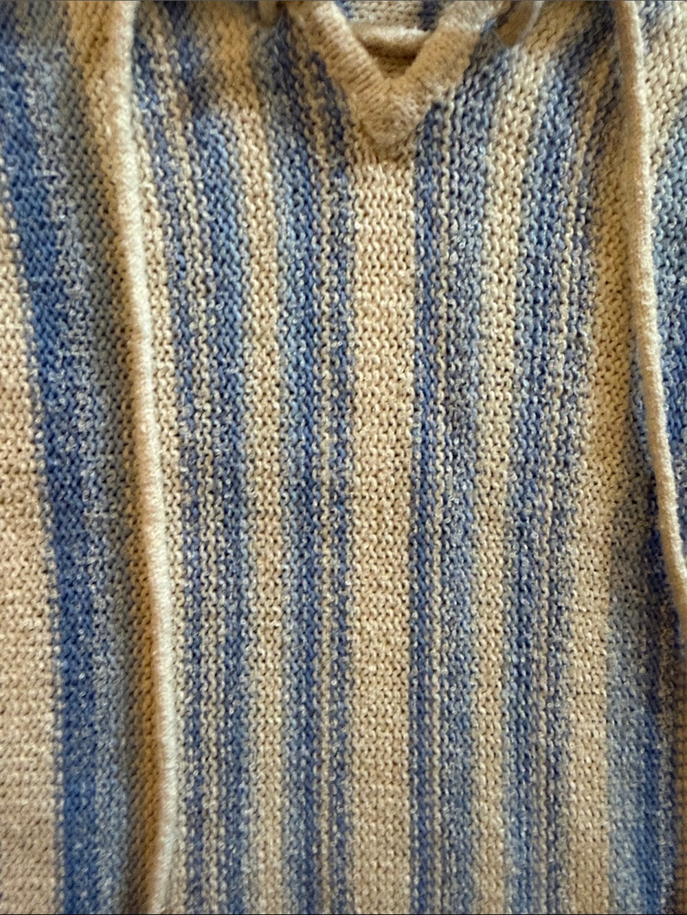 Billabong Blue & White Striped Tie-Front Cropped Sweater - Picture 5 of 5